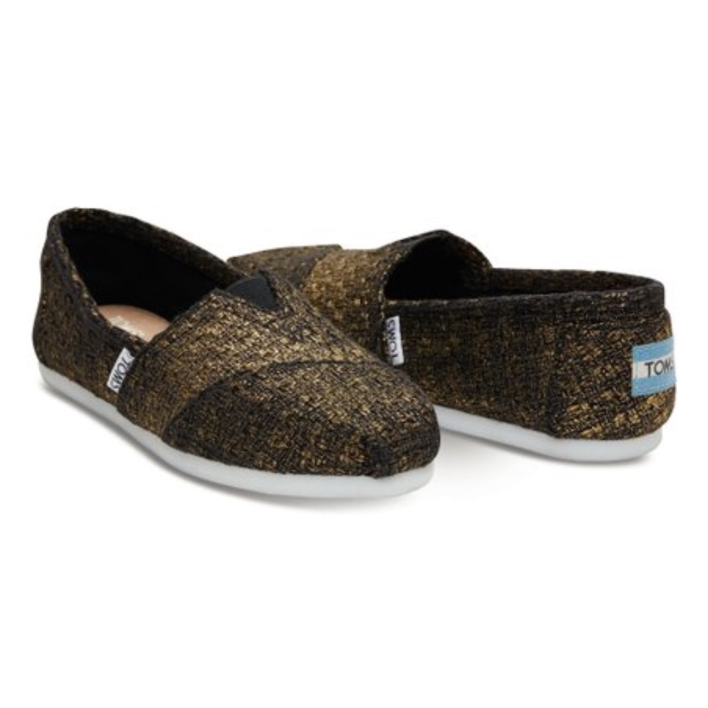 Toms Metallic Bronze Flats